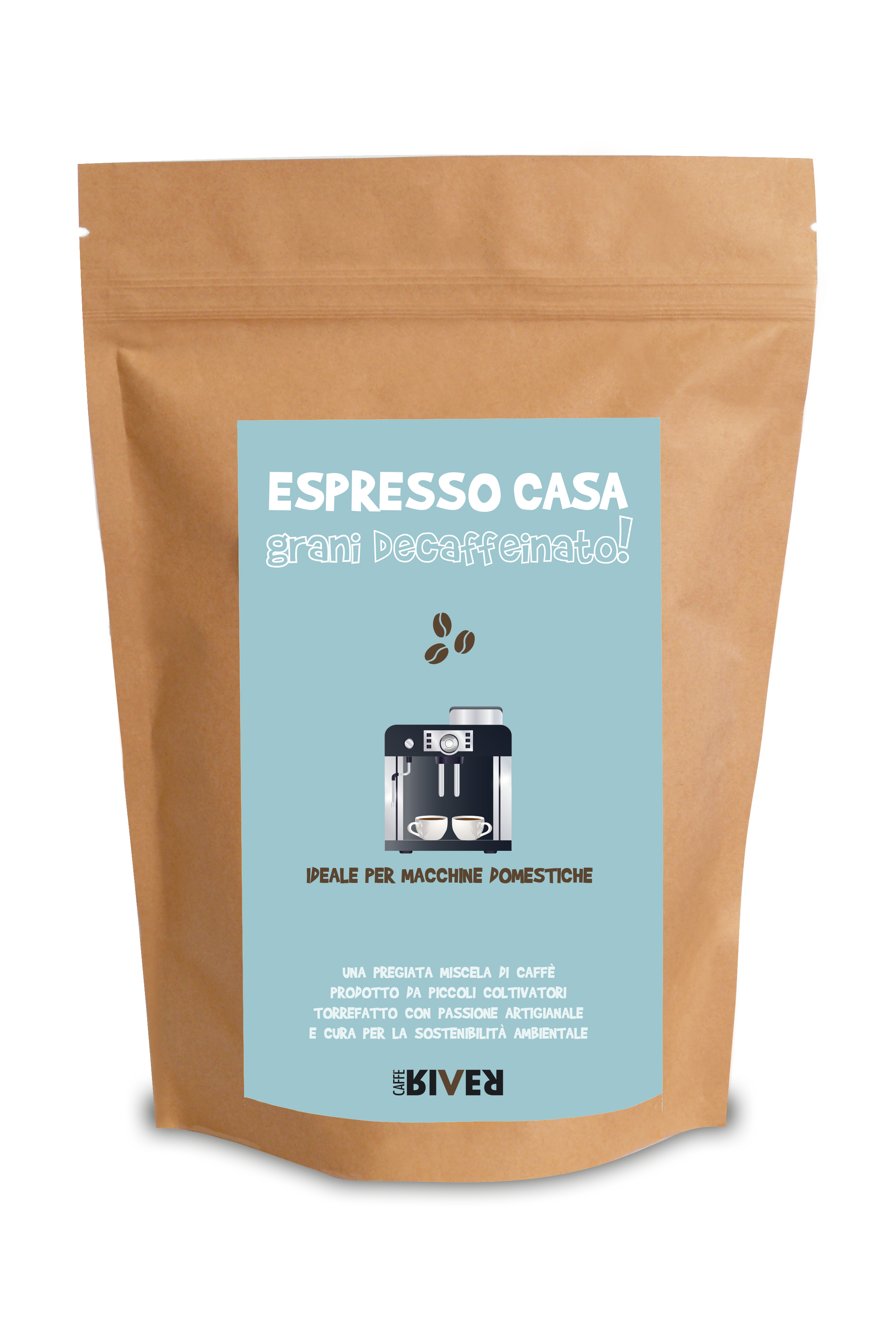 caffè decaffeinato in grani